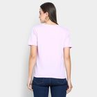 Ladies' Cotton Round Neck T-Shirt, लाइलेक, small image number null